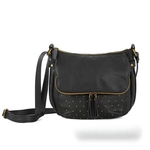 2 For $20 Black Studded Crossbody Bag small but mighty. Excellent condition